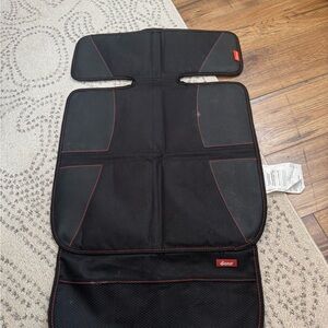 diono Car Seat Under Protector in Black with Red Trim